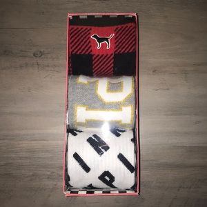 vs pink knee high socks 3pk BRAND NEW